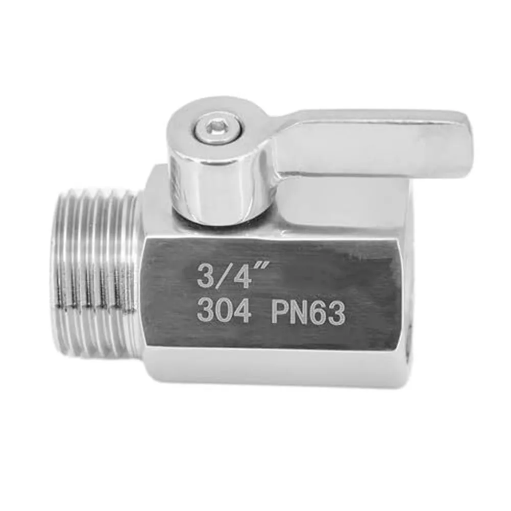 

Ball Valve Connector Garden Hose Parts Replacement Spare With Washer 3/4\" Shut Off Valve Thread Easy Installation