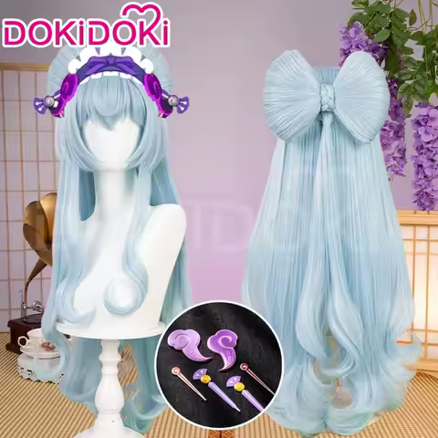 Yumemizuki Mizuki Hutao Wig Game DokiDoki Women 95cm Long Hair Hu Tao Rite Cap Yumemizuki Cosplay