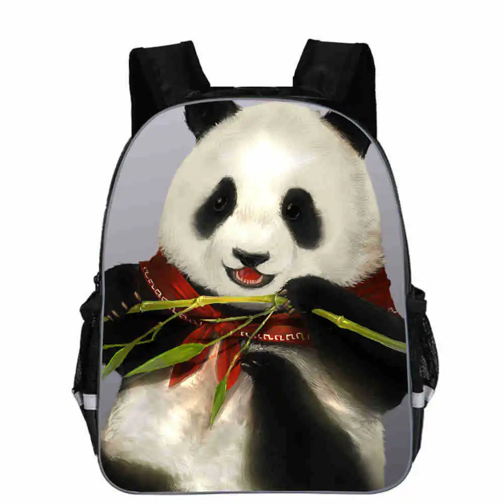 Kid School Bags Boys Girls Animal Panda Print Schoolbags Primary Student Large Capacity Backpack Sets Women/men Beautiful Bags