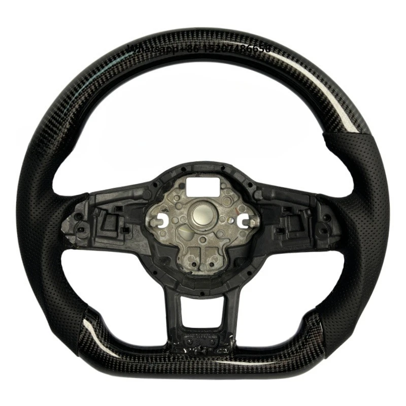 Custom Carbon Fiber Sports Steering Wheel for   MK5/MK6/MK7,  CC, and GTI