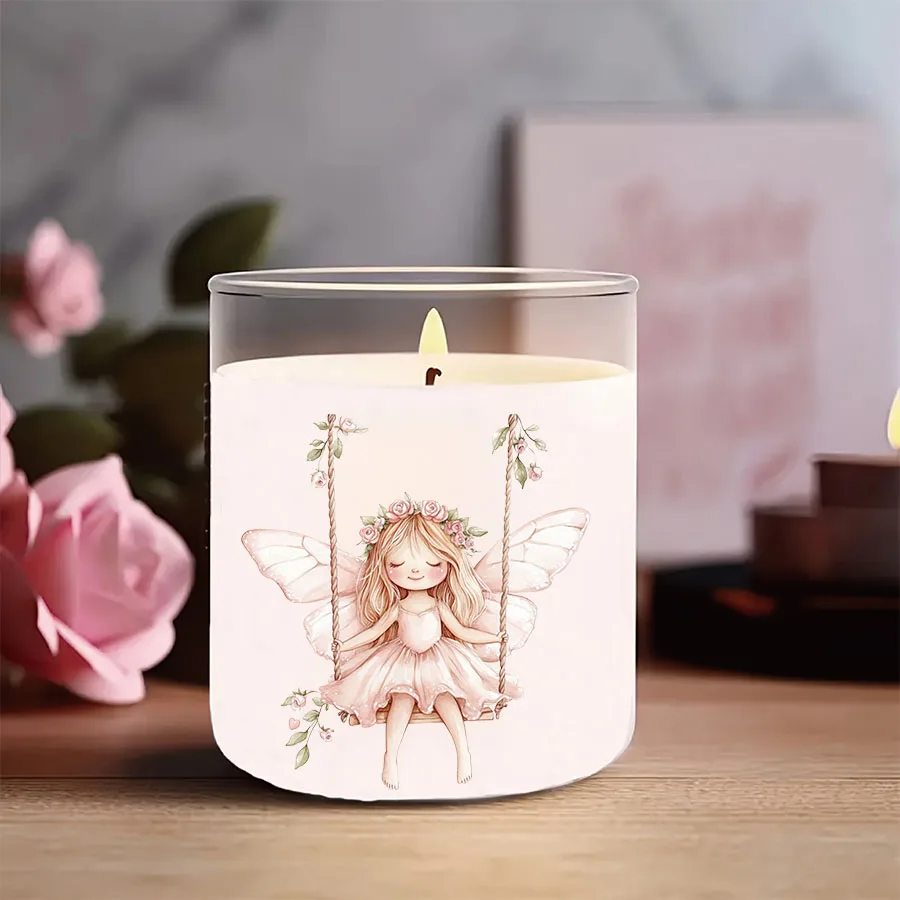 3pcs Magical Garden Forest Fairies DIY UV DTF Rub On Glass Cup Wrap Transfer Sticker Crafts Mug Bottles Card Junk Journal Decor