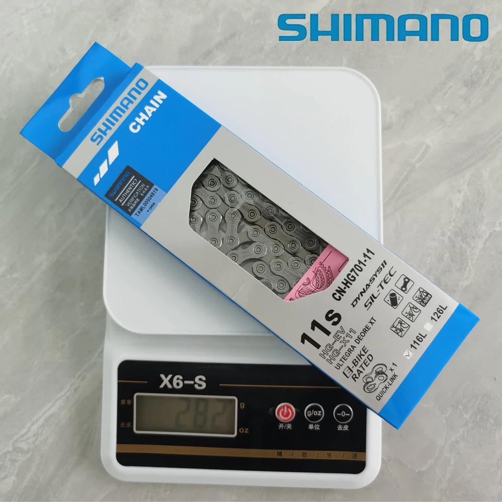 Shimano Bike Chain HG701 HG601 HG901 11 Speed Bicycle Chain 11V 116L R7000 MTB Road 5800 M7000 Chain with Missing Link