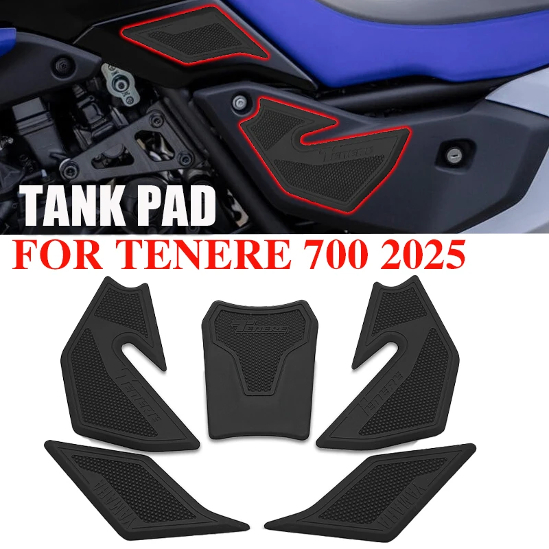 

Наклейка на бак для YAMAHA TENERE 700 Terene 700 T700 T7 2025, противоскользящая наколенница, боковая защитная накладка, резиновая накладка на топливный бак