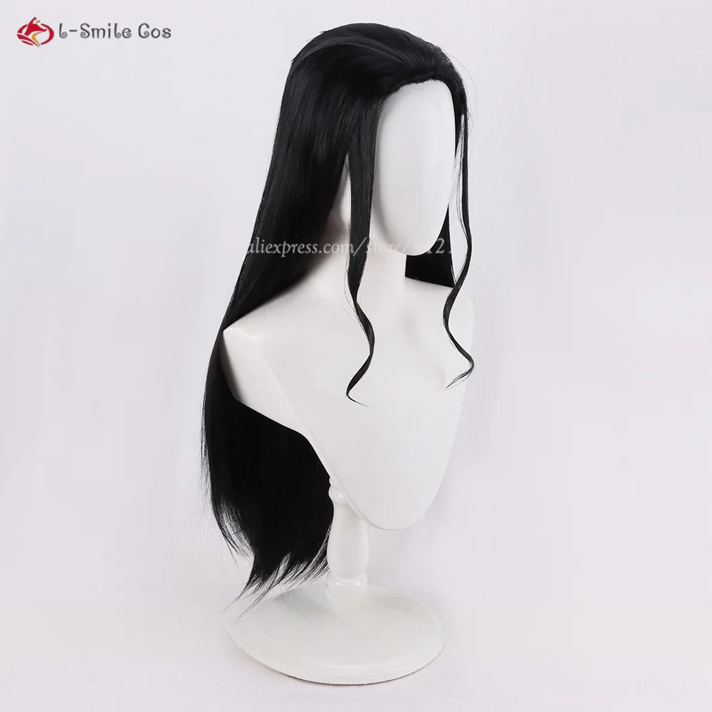 Anime Nico Robin Cosplay Wig Long Black Wig Miss Allsunday Nico Wigs Heat Resistant Synthetic Hair Women Halloween + Wig Cap