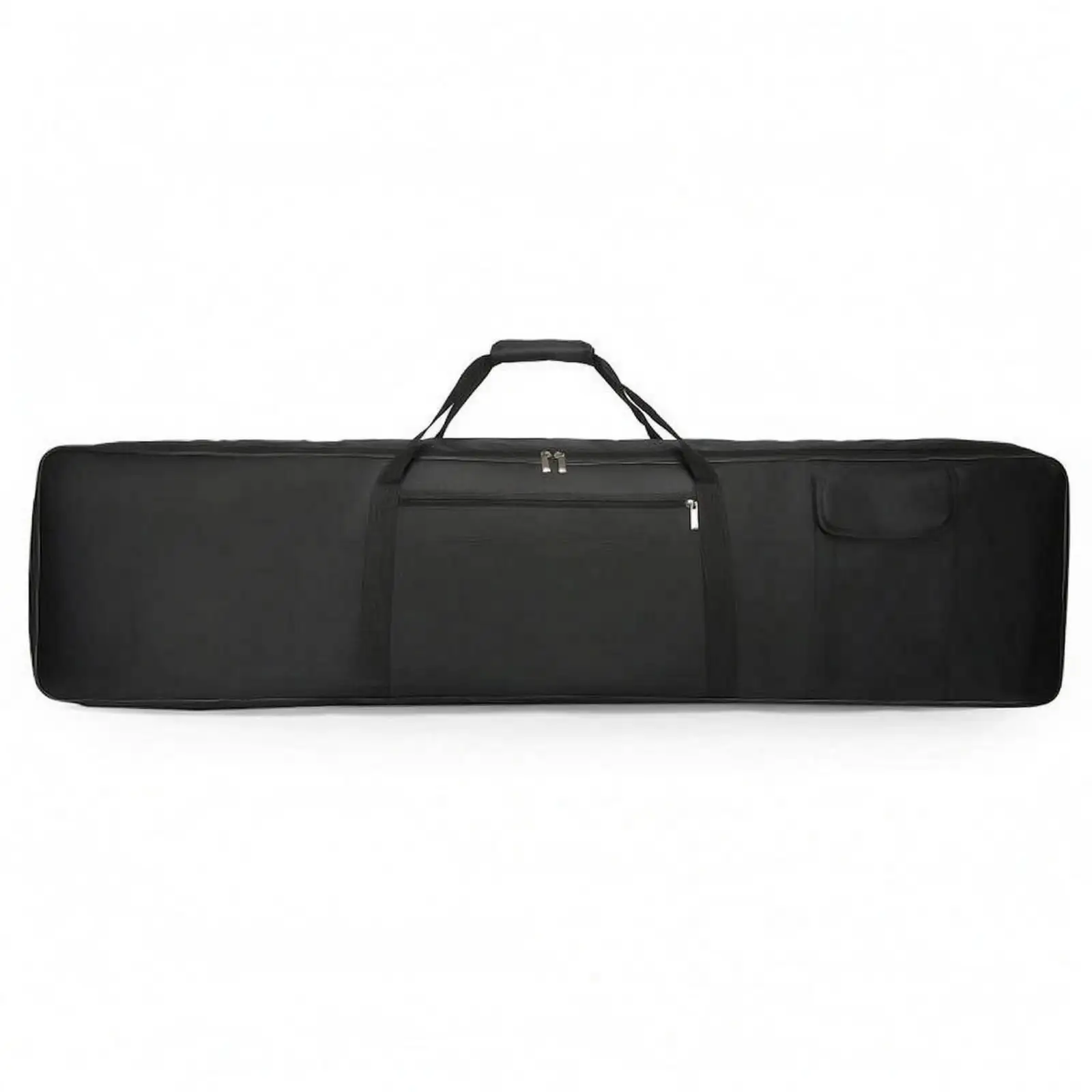88-Key Keyboard Full Bag-Length Zipper Soft Padded Keyboard Case Multiple Pockets
