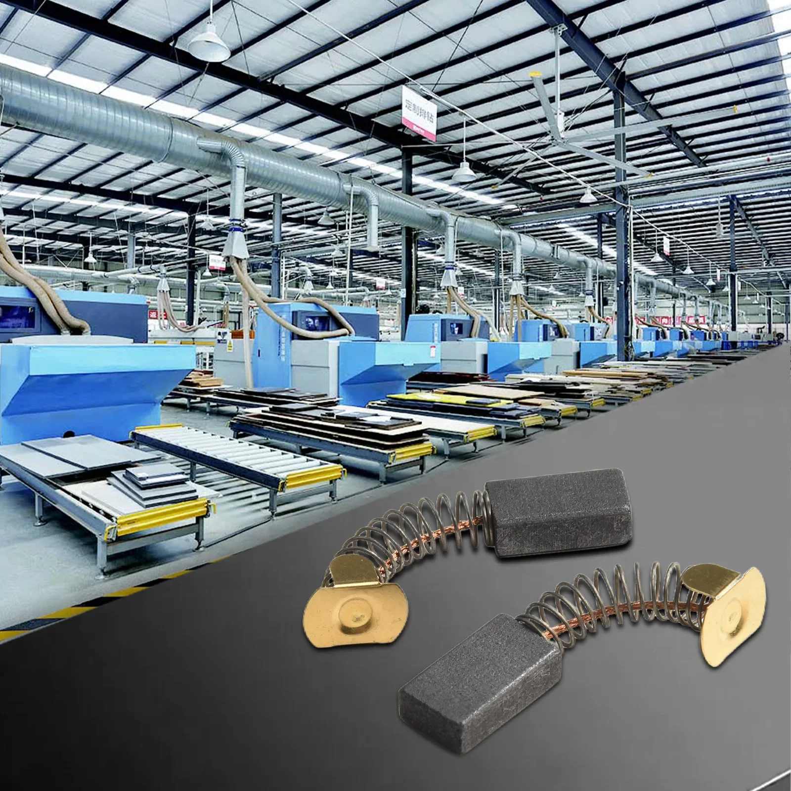 

2pcs Carbon Brush Spare Parts 6X11X19mm 824216 869659 Accessories For 6302 Type 1/2/3/4 For Porter Cable N031652