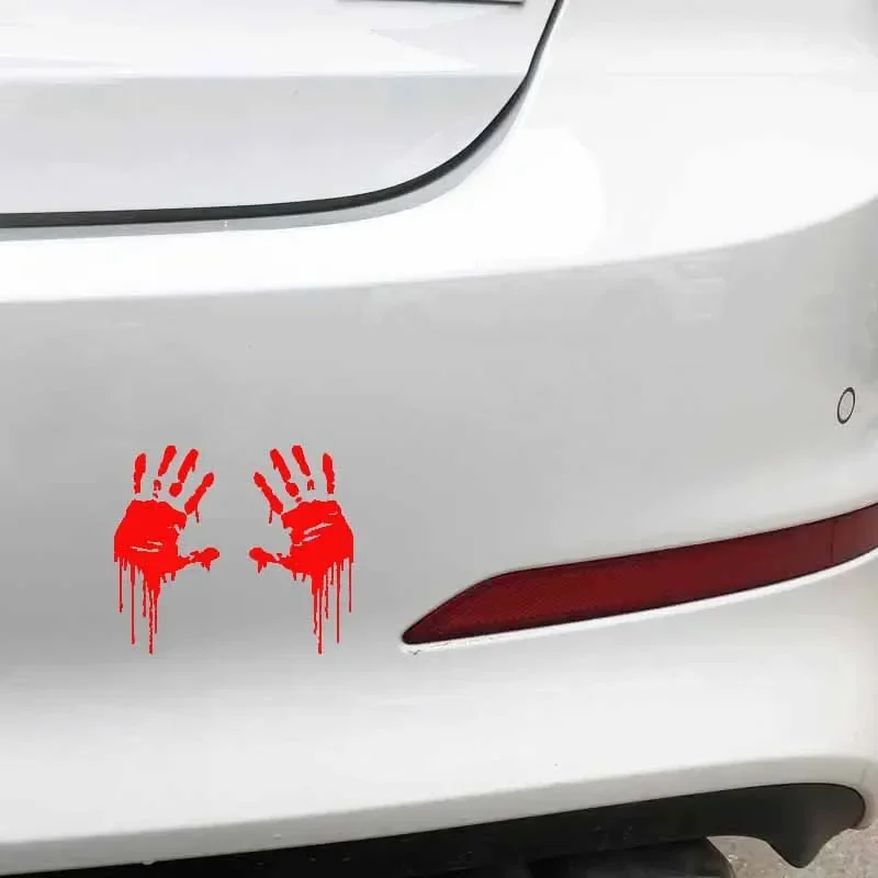 Funny Car Sticker Zombie Bloody Hands Accessories Vinyl Decal Cover Scratches for Motorcycle Opel Corsa Hyundai,15cm*8cm