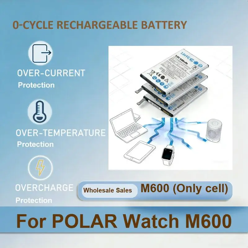 Battery For POLAR Watch M600 V800 Datakam G5 Real Rro