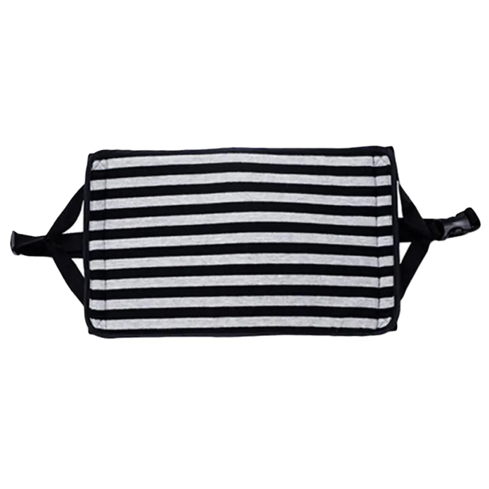 

Portable Foot Hammock for Long-Distance Travel Airplane Train Office Use Lightweight Memory Foam Leg Support Rest Sling Stripe