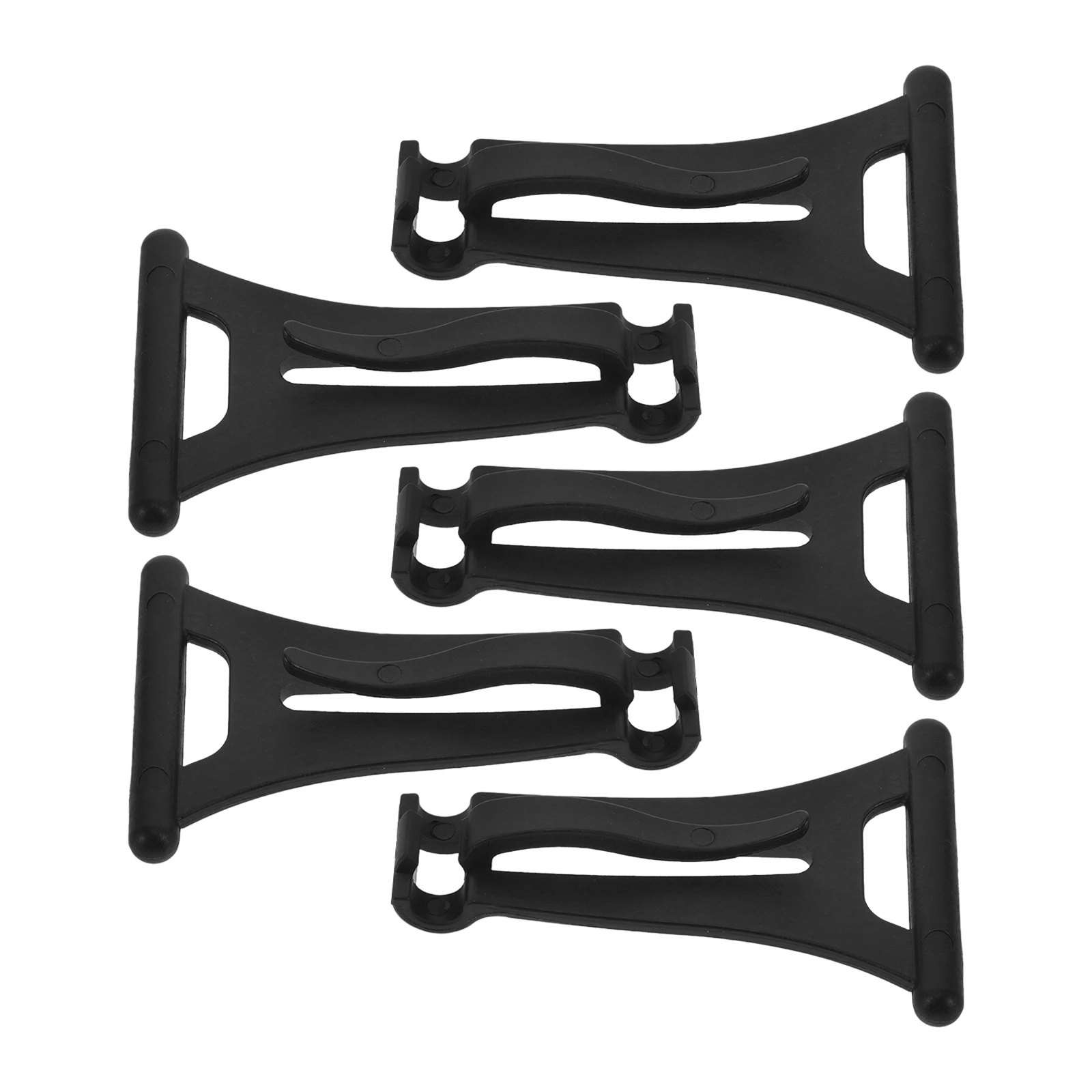 

5 Pcs Awning Hooks Durable Material Easy Installation Rv Accessories Camper Awnings Clothes Shoes Hats Outdoor Black Hangers