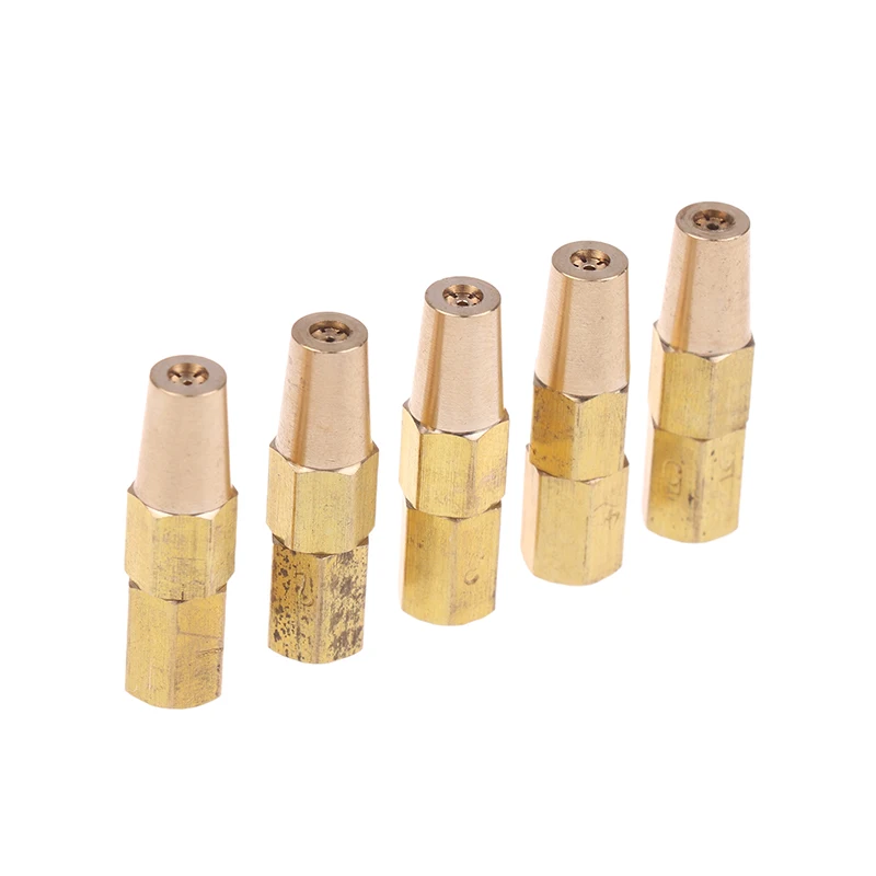 Reemplace las puntas de la pieza, boquilla de soldadura de propano de cobre, 0,5/0,6/0,7/0,8/0,9 MM para soporte de H01-2, accesorios de soplete de soldadura de Gas