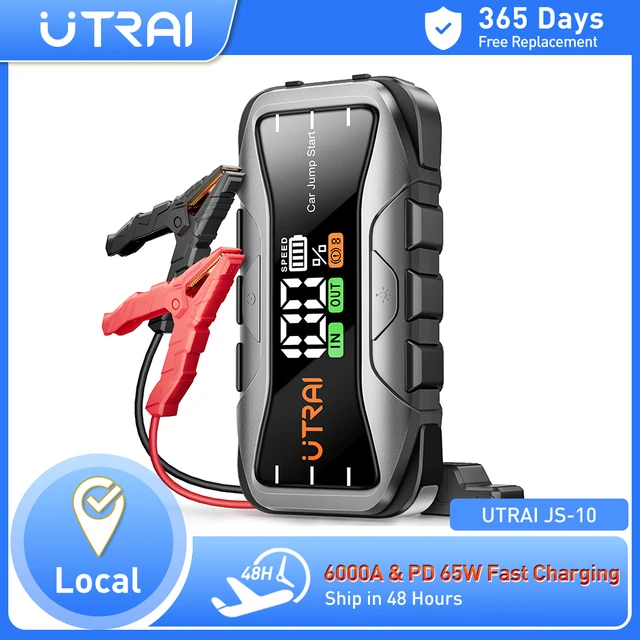 UTRAI 27000mAh Car Jump Starter Power Bank 6000A Car Booster Auto Awaryjne urządzenie rozruchowe Jump Start dla benzyny Diesel