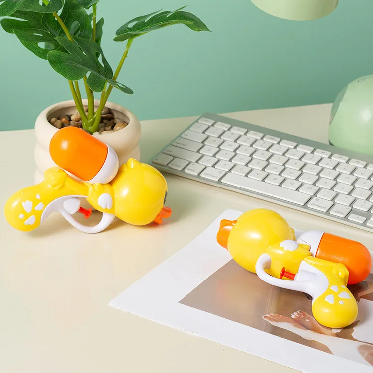 Pistolet à eau de canard d'été, pistolet de pulvérisation d'eau en plein air, traction de piscine à haute pression, bataille d'eau de plage, jouets amusants pour enfants 11cm