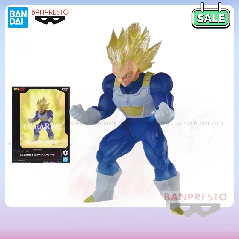 In Stock Bandai Original BB Banpresto Anime Dragon Ball Z CLEARISE Vegeta PVC Action Figures Model Toy Christmas birthday gift