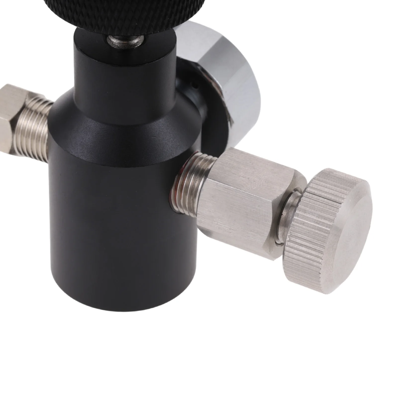 1Set Soda Water CO2 Cylinder Filling Station Adapter Quick Charge Refill Connector with 150 Bar Pressure Gauge and Bleed Valve