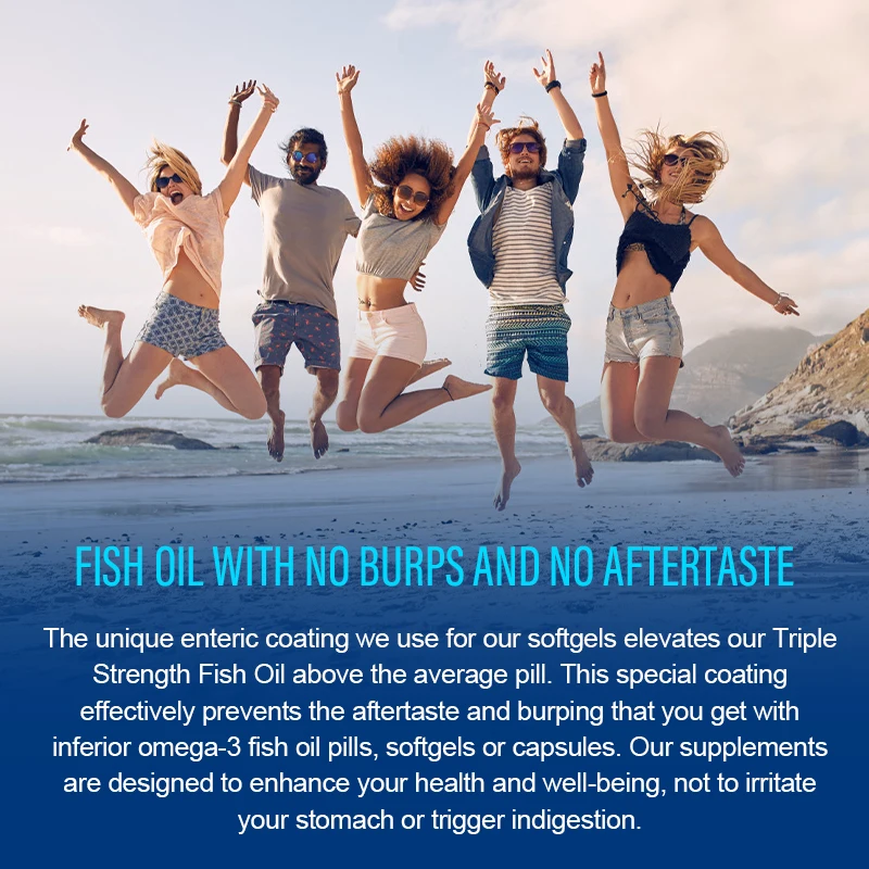 Omega 3 Fish Oil Supplements with EPA & DHA for Heart, Brain & Immune Support Focus and Memory | Mental Clarity