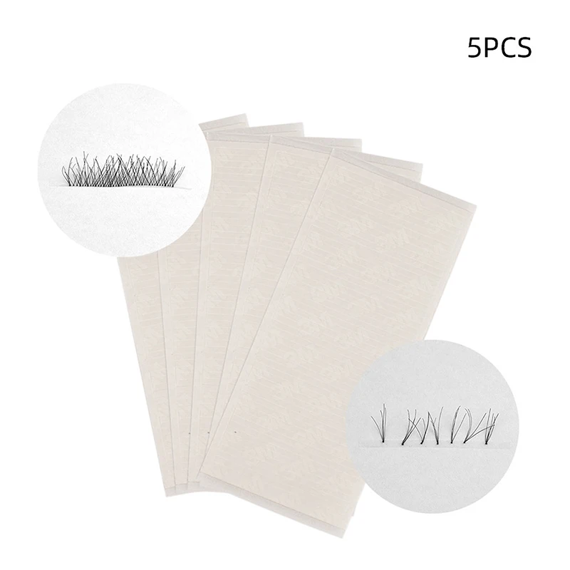 5 Sheet Strips Easy Fan Tapes For Volume Eyelash Extension Supplies Volume Lashes Storage Sticky Strip Lash Extension Supplies