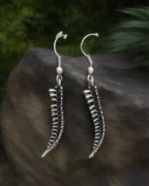 Anatomical Spine Earring Human Spinal Column Earrings Oddities Vertebrae Skull Medical Student Skeleton Anatomy Gothic Jewelry