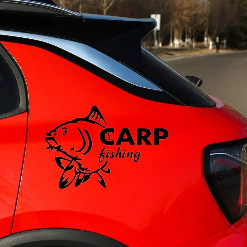 CS-1325#Various Sizes Carp fishing funny waterproof car sticker vinyl decal for auto car stickers styling on bumper window