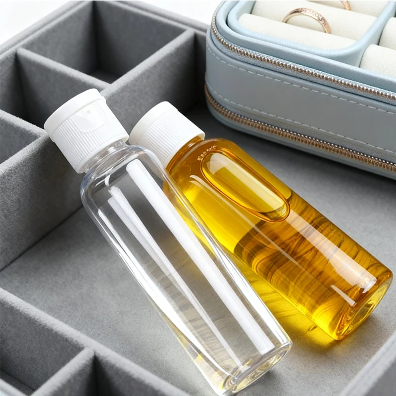 

5 шт., 5-100 мл, портативные прозрачные пластиковые бутылки-раскладушки, многоразовые дорожные емкости для хранения жидкостей, пробники для лосьонов, шампуней, гелей для душа