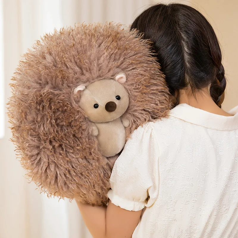 Jouet en peluche kasgehog KrasnoSoft Butter pour enfants, cheveux longs, rose, marron, canapé, décoration de la maison, cadeau d'anniversaire et de Noël pour filles, 40cm