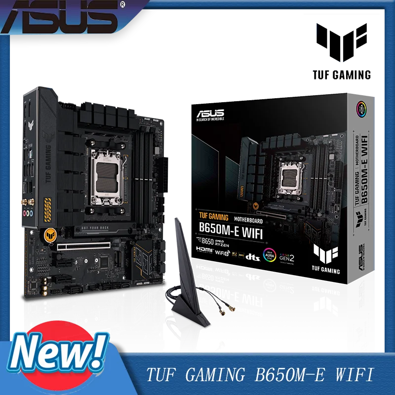

ASUS TUF GAMING B650M-E WIFI AMD B650 Slot AM5 Micro ATX Motherboard