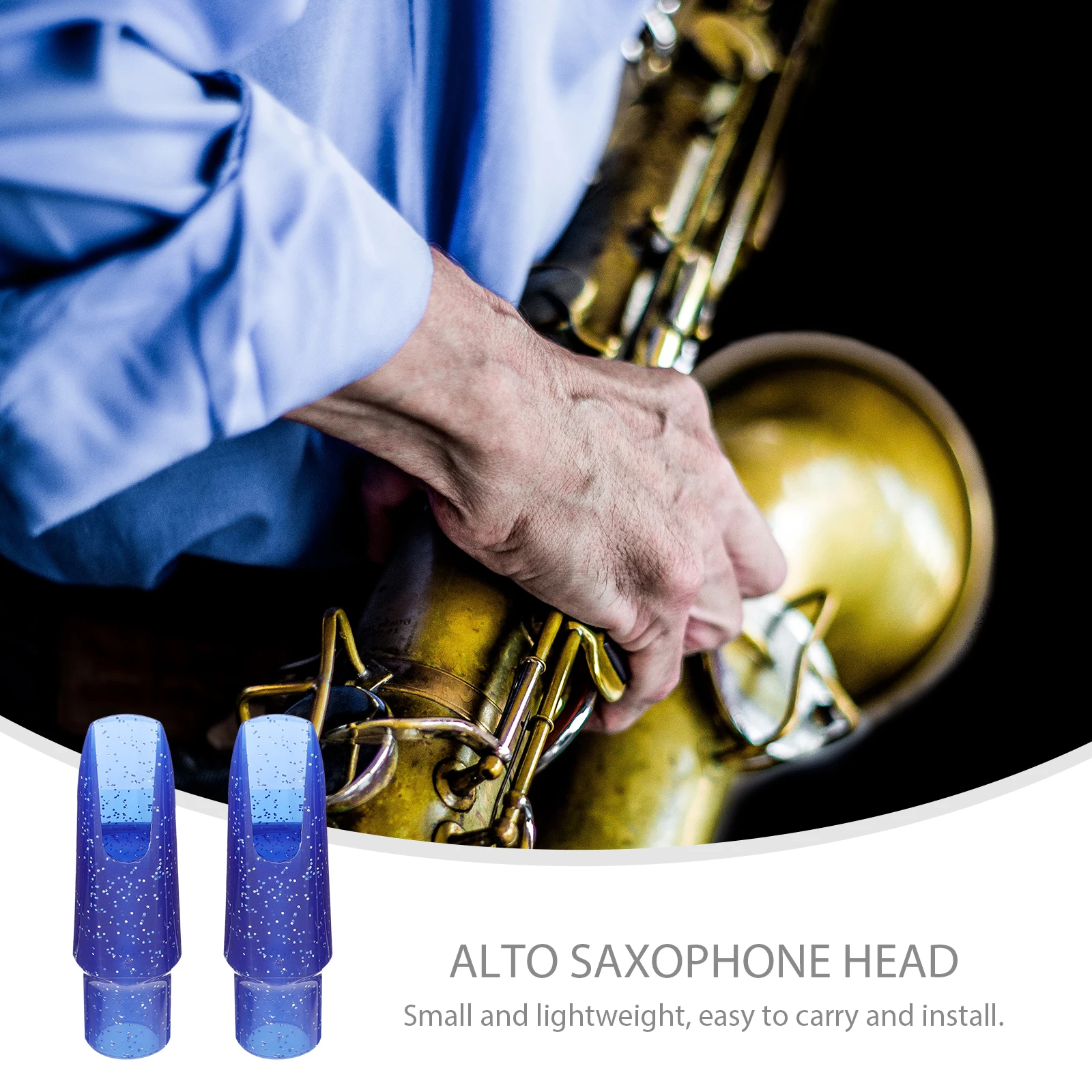 

Alto Saxophone Mouthpiece Food Grade Plastic Durable Lightweight Easy Install Beginners Professionals Jazz Musical Instruments