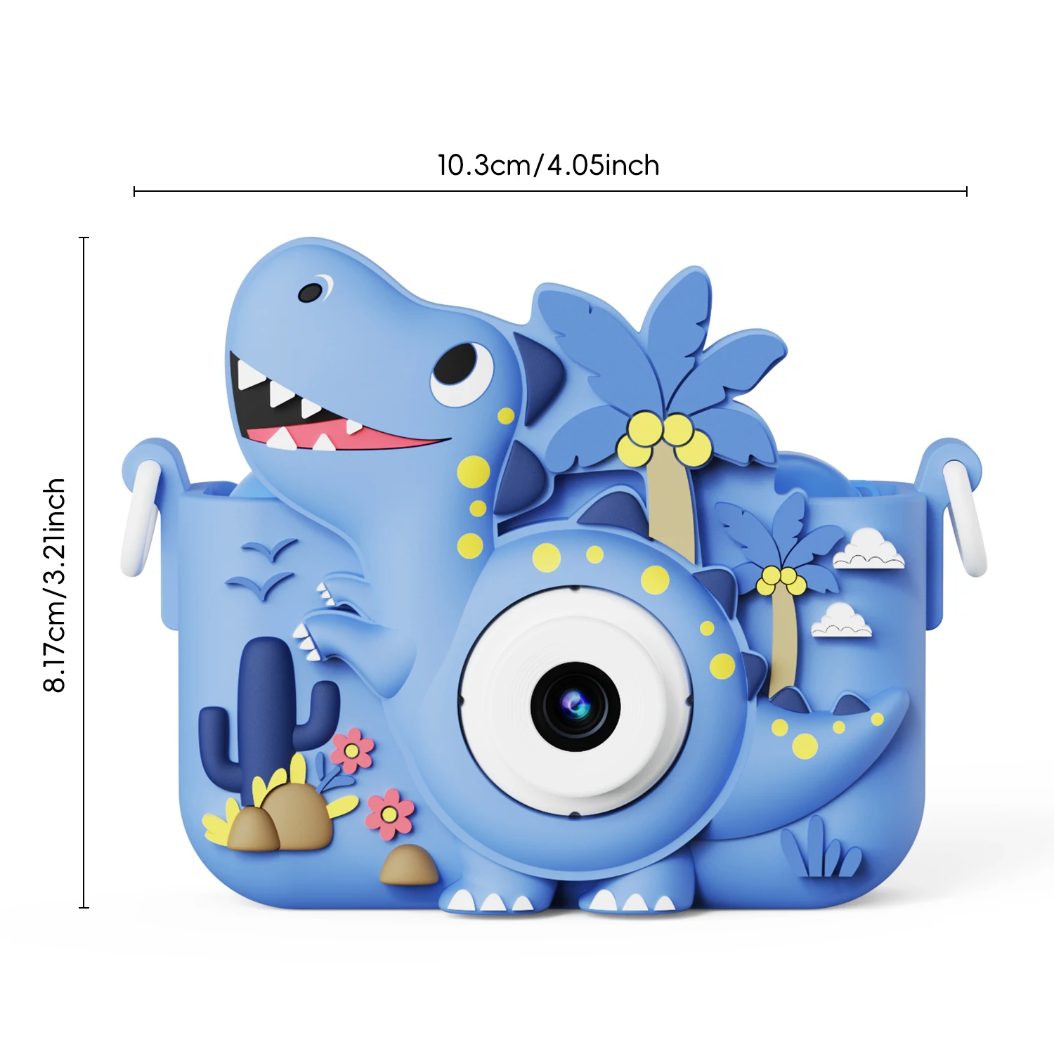 Kids Dinosaurus Mini Camera 1080P HD Dual Camera 32GB Kaart Digitale Camera Speelgoed Voor Kinderen Verjaardag Kerstcadeaus