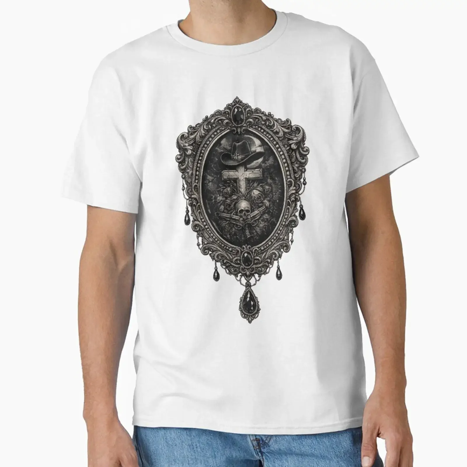 Western Relic of Shadow and Bone designed sold by Mouraludia vintage Washed Stylish fashion graphic Soft Breathable Slightly