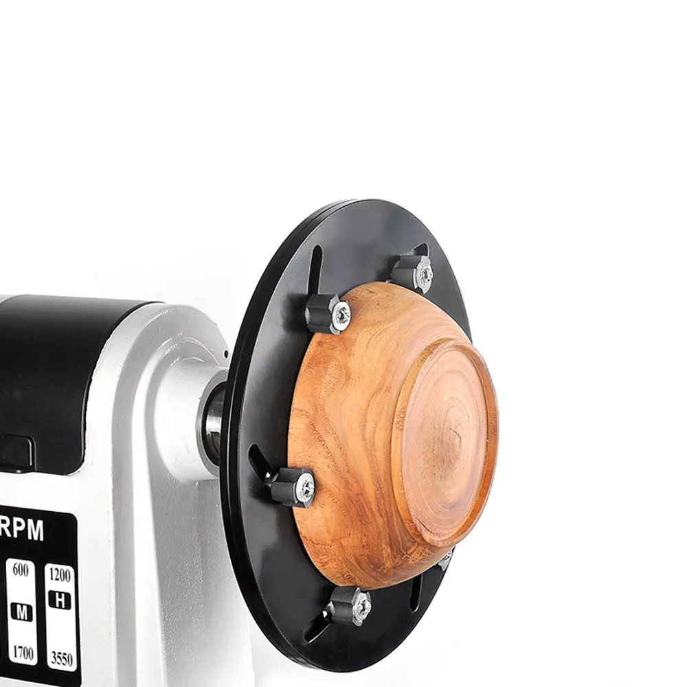 M33x3.5 Spin chuck thread Aluminum Household wood rotary lathe for bottom repairing Self-centering chuck