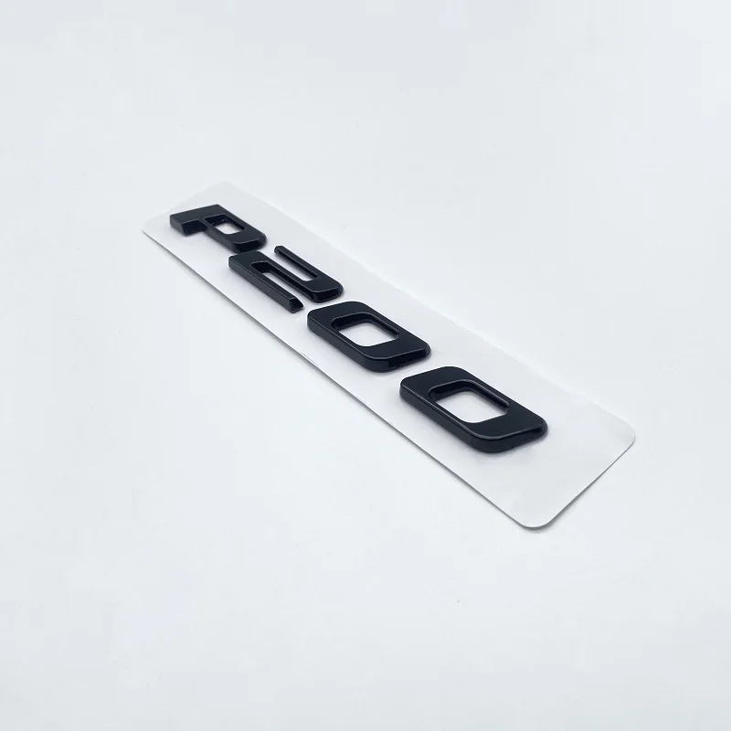 Car Styling ABS Glossy Black Letters Numbers Emblem for XF XE Series P200 P250 P300 P350 AWD Car Body Rear Trunk Badge Sticker