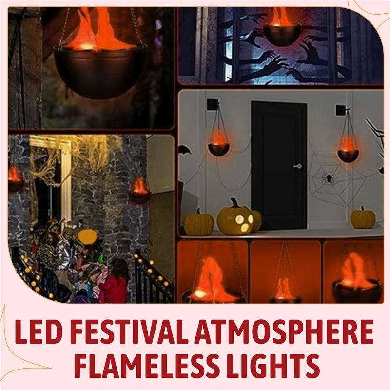 Luz de fuego falso N96R 3D, luz de llama LED colgante, luz de efecto de escenario de llama de seda LED Artificial, lámpara de fogata realista, Prop Dura