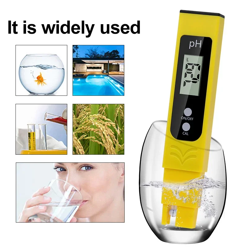 Water Quality Test Pen New PH Meter 0.01 High Precision for 0-14 PH Measurement Range Suitable Aquarium ,Swimming Pool,Household