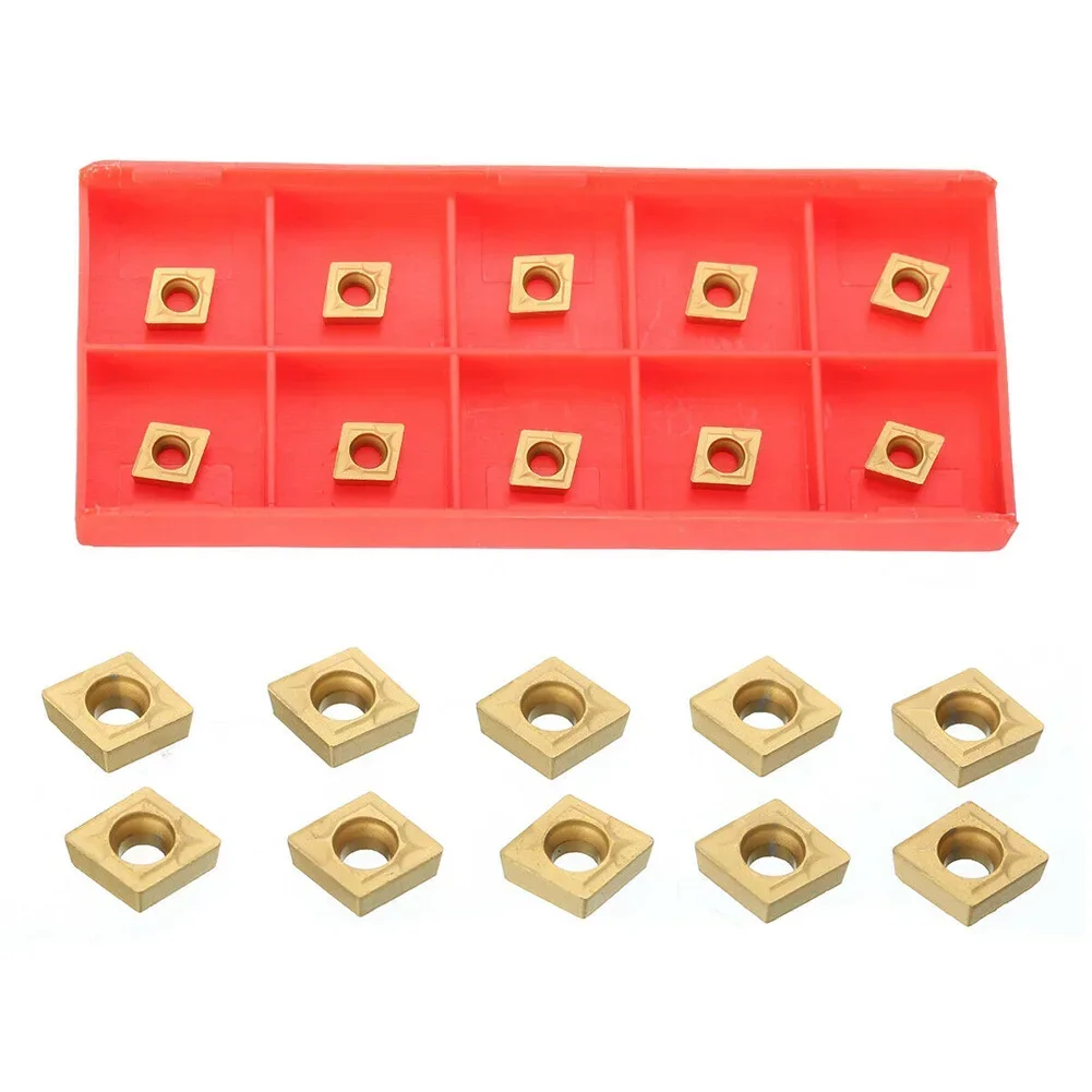 

10pcs CCMT060204 Inserts CCMT 21.51 US735 CNC Carbide Inserts Metalworking Tool Set For Semi-finishing/finishing