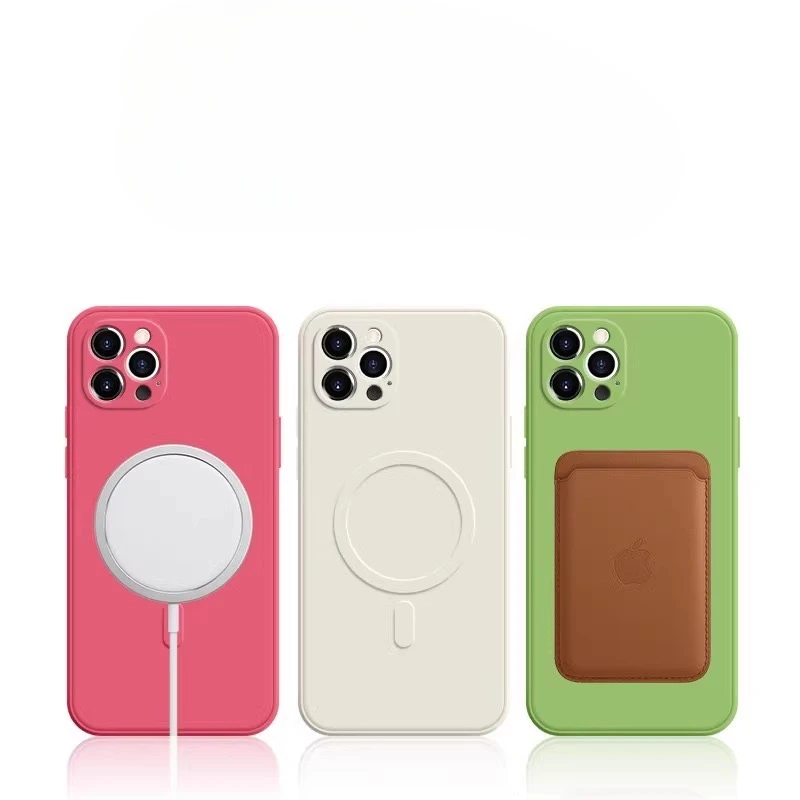 For iPhone 15 Pro Max Luxury Magsafe Magnetic Liquid Silicone Phone Case For iPhone 11 12 13 14 15 16 plus X Xr Protective Cover image 6