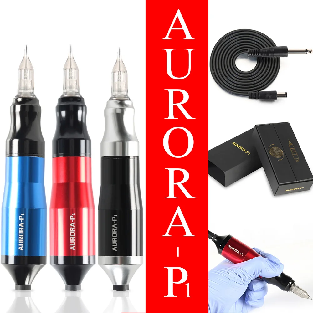 

AURORA P1 Professional Rotary Tattoo Pen DC Jack High Precision Tattoo Machine for Permanent Makeup Body Art Tattoo Accessories