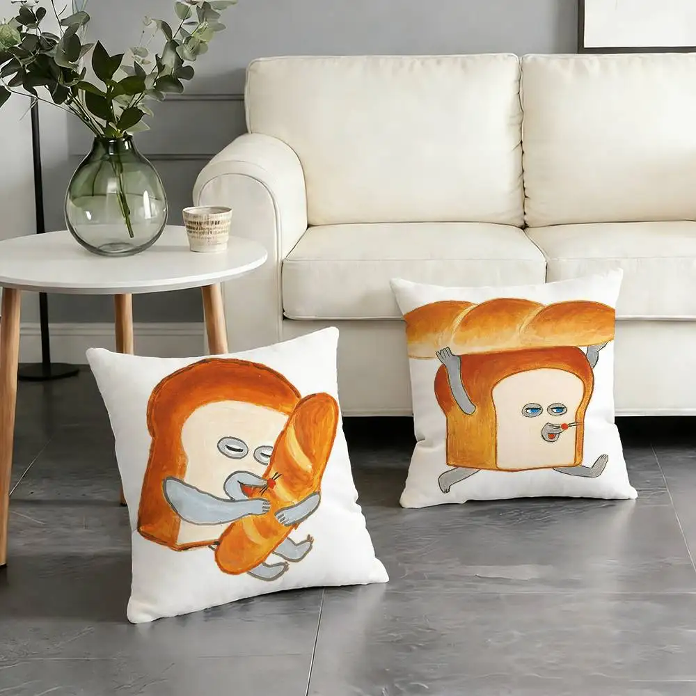Bread ThiefS CUTE Pillow Case Pattern Printed Pillowcase For Living Room Sofa Cushion Cover