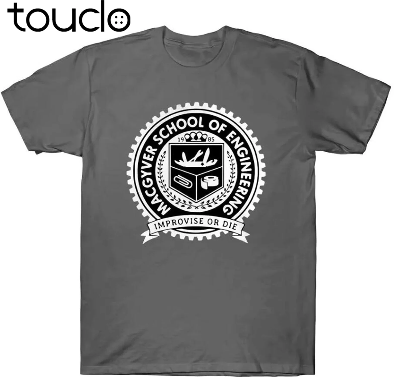 Macgyver School Gadgets Engineering Improvise or Die 80'S Action Tv Show T Latest Men T Shirt Fashion Summer Custom Tee