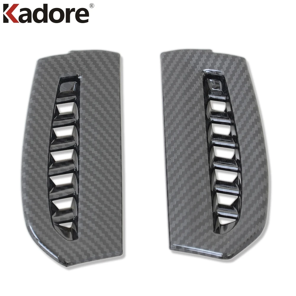 For Toyota Camry 70 2018 2019 2020 2021 2022 2023 Carbon Car Side Air Condition Vent Outlet Cover Trim Interior Accessories