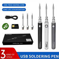Cordless Soldering Iron Tool Pen Portable USB 5V 8W Electric Powered Kit Rechargeable and Temperature Adjustment Hand Tools