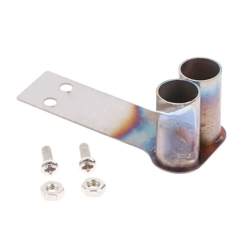 1PCS Stainless Steel RC Car Simulation Exhaust Pipe LED Modified Upgrade Part for 1/10 RC Drift Car Model Accessories