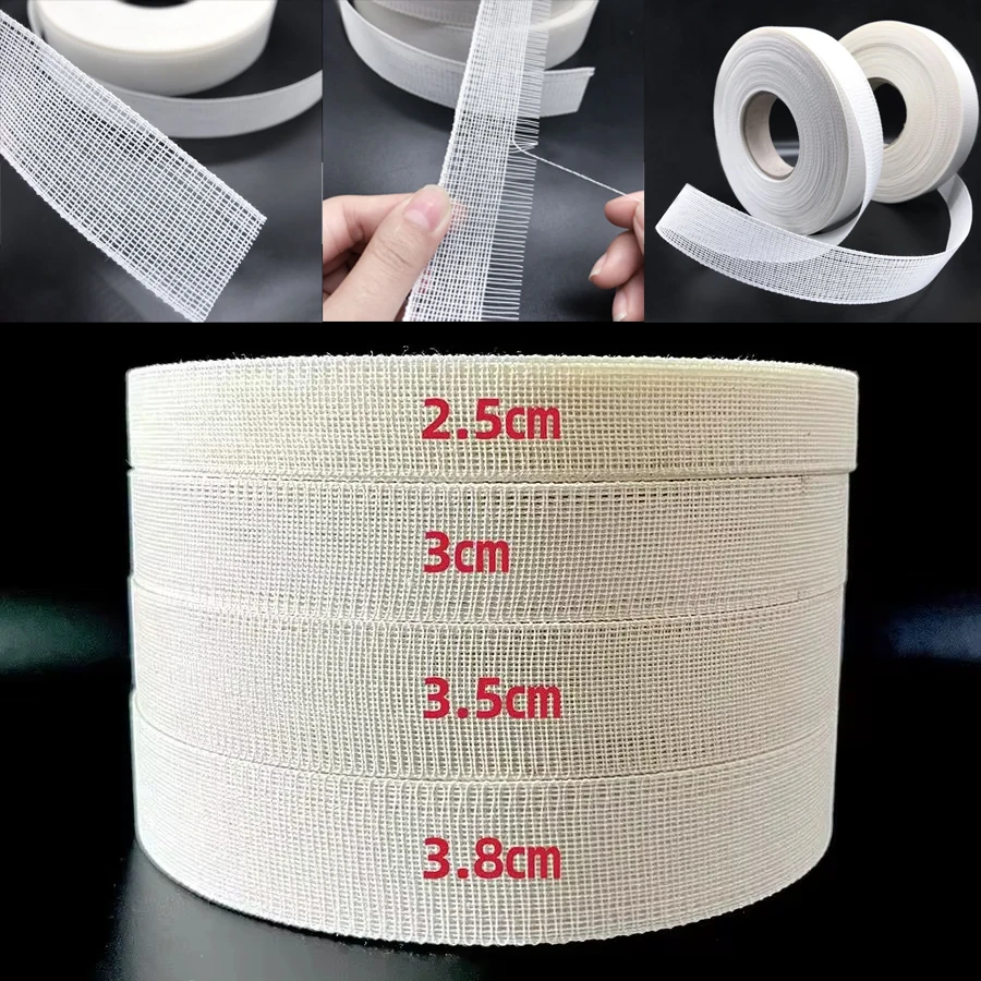 Horsehair Braid Trim Horsehair Ribbon Stiff Polyester Boning Sewing Dress Form for Wedding Dress Costume Sewing Crochet Boning