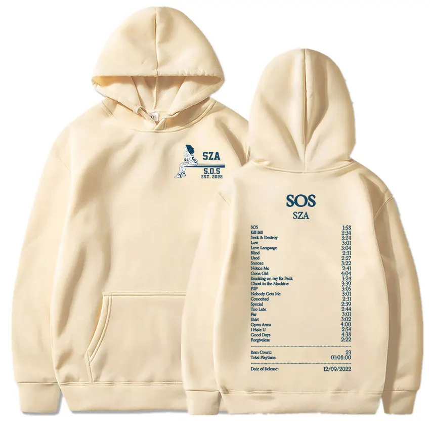 

SZA Good Days Graphic Hoodie SOS New Music Album Vintage Sweatshirts Oversized Men's Hip Hop Harajuku Pullover Streetwear Unisex