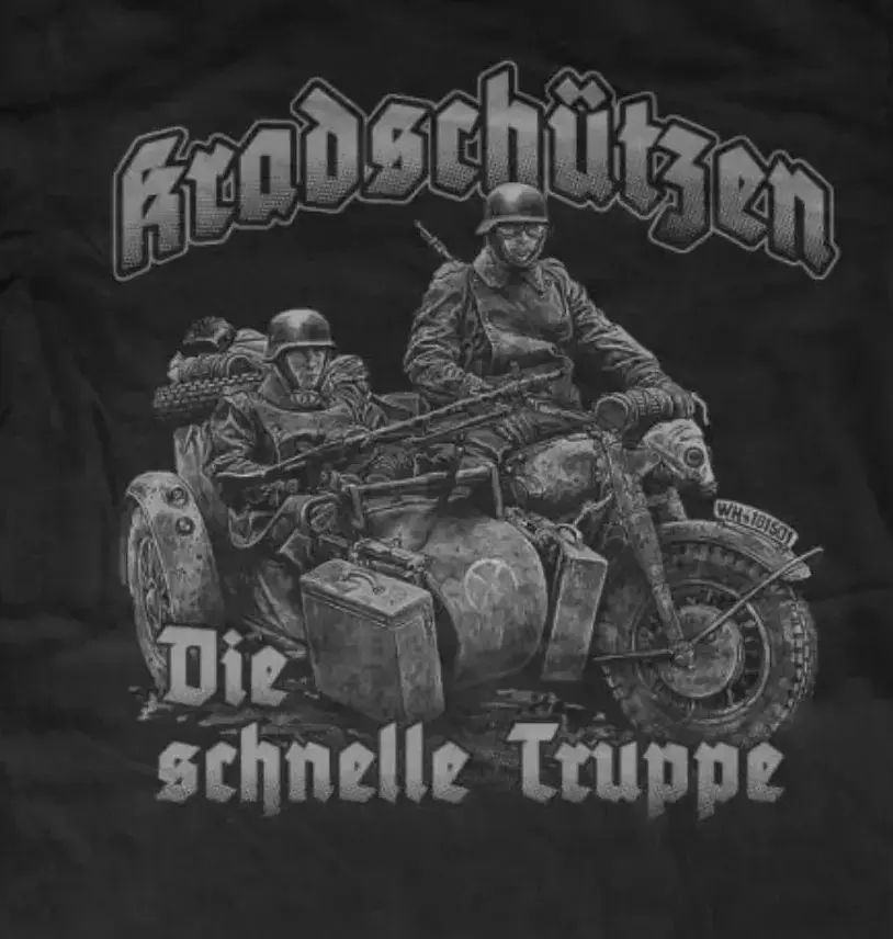 Wehrmacht Fast Troop Bundeswehr Motorized Infantry T-Shirt. Summer Cotton Short Sleeve O-Neck Mens T Shirt New S-3XL