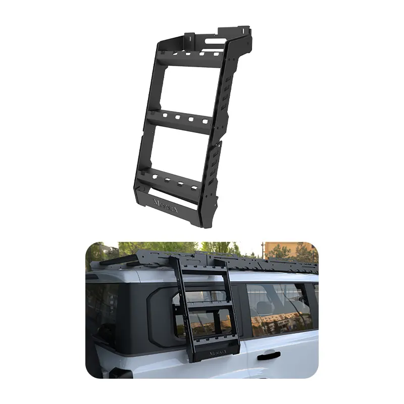 

Flying Wing внедорожные аксессуары 4x4, устойчивый к ржавчине багажник из марганцевой стали, боковая лестница для Пекина BJ40