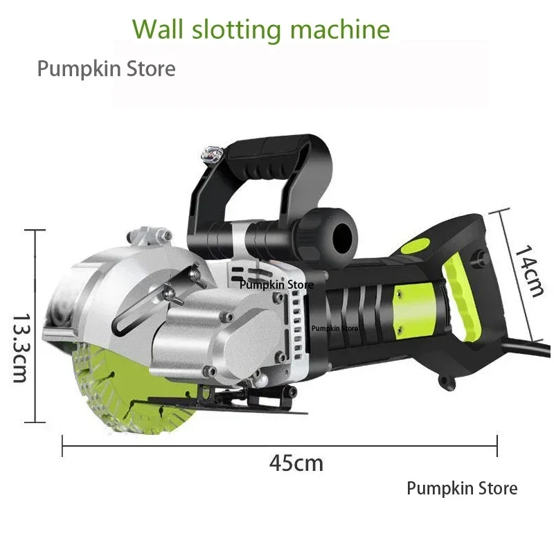 

Wall Slotting Machine Electric Wall Chaser Groove Cutting Machine Dustproof and Laser Sighting Steel Concrete Circular Saw tools