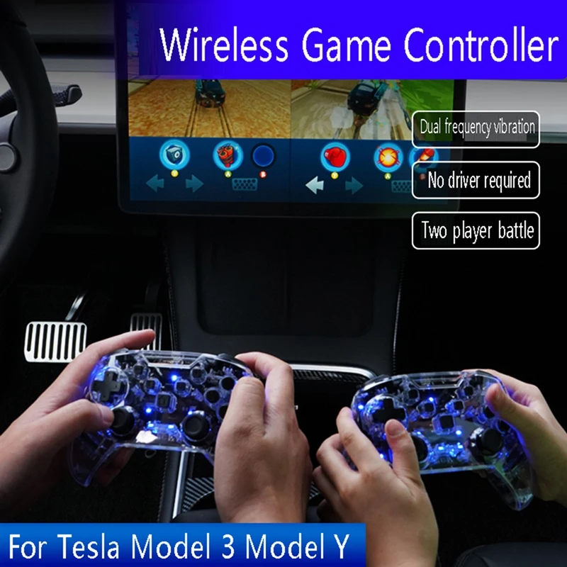 

For Tesla Screen Controller Car PC Video Gamepad Joystick With Dual-Vibration For Tesla Model 3 Y X S Game Joystick