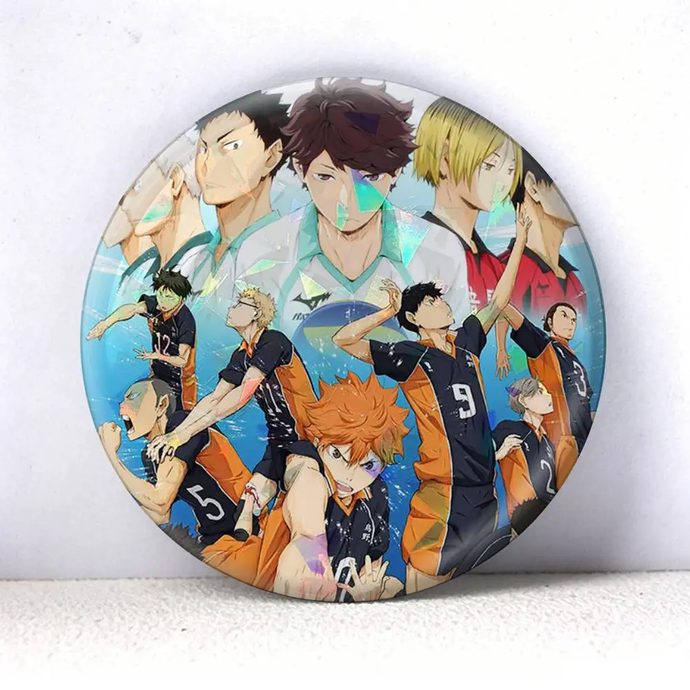 Haikyu!! Manga hinata shoyo  75mm 44mm 25mm Accessories Toys Badge Brooch Backpack Hat Pins