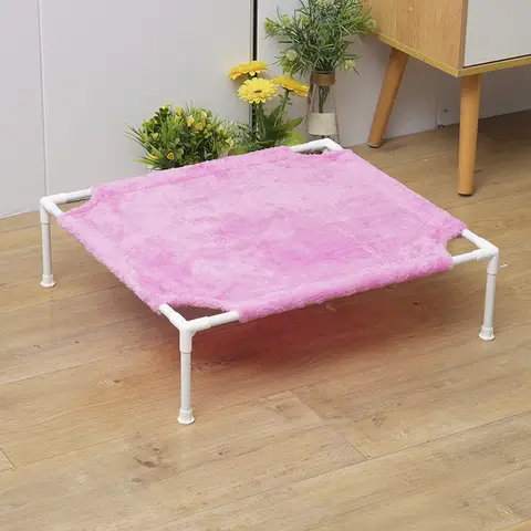 고양이 캠프 침대 개 개집은 모든 계절에 사용할 수 있으며 탈부착 및 세탁이 가능하고 방습 및 매달린 고양이 침대입니다.