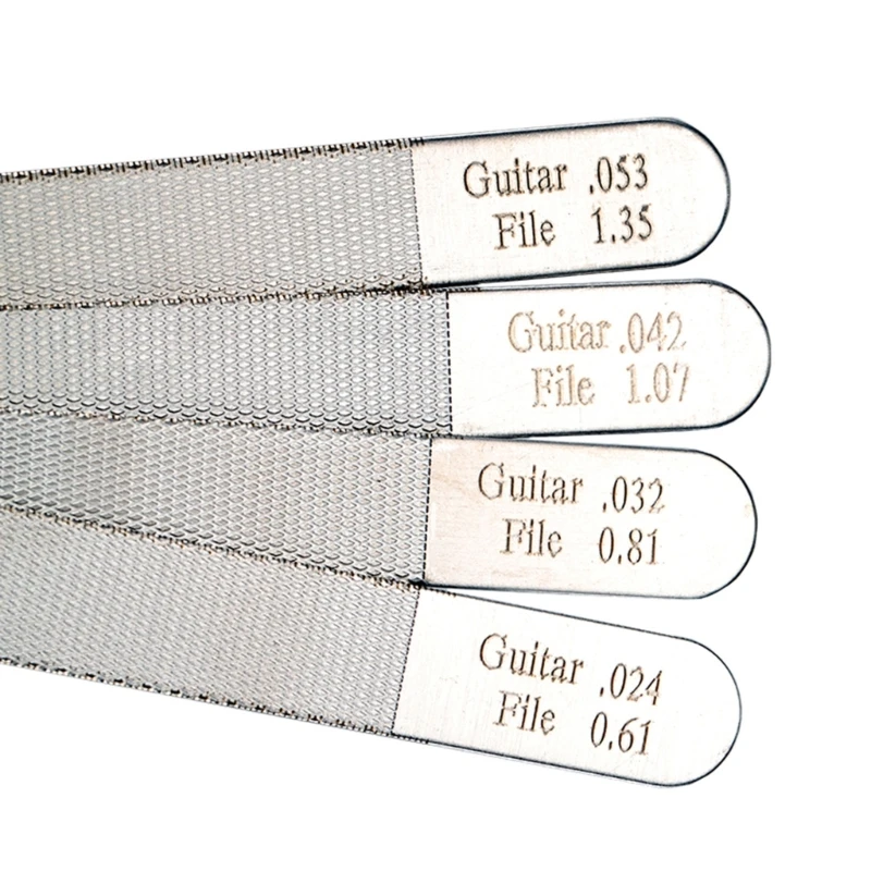 Guitar Care Set with Stainless Steel Nut Slotting Filing Tool Bass File